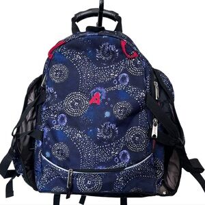 Athalon Blue Batik Computer Travel Backpack